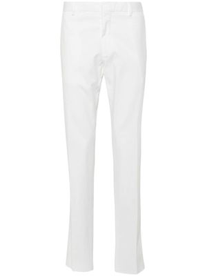 Zegna low-rise cotton chino trousers - White