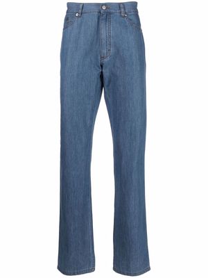 Zegna low-rise straight-leg jeans - Blue
