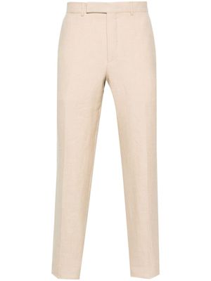 Zegna mélange interlock-twill trousers - Neutrals