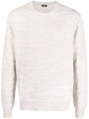 Zegna mélange knitted jumper - Neutrals