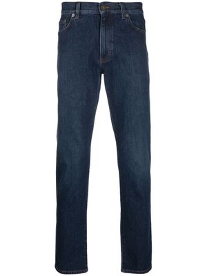 Zegna mid-rise slim-cut stretch-cotton jeans - Blue