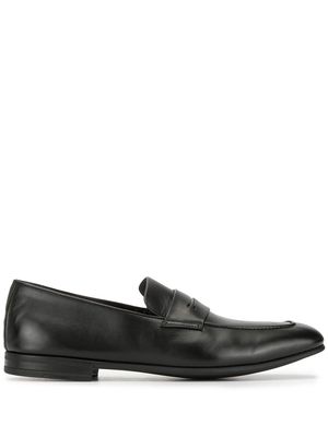 Zegna nappa leather penny loafers - Black