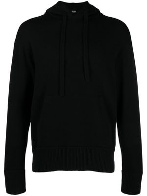 Zegna Oasi cashmere drawstring hoodie - Black