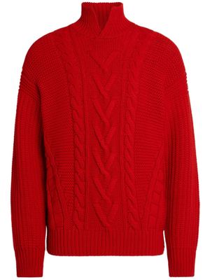 Zegna Oasi high-neck cashmere jumper - Red
