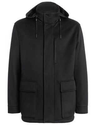 Zegna Oasi hooded cashmere coat - Black