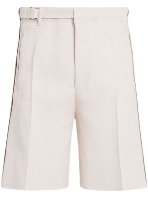 Zegna Oasi linen shorts - Neutrals