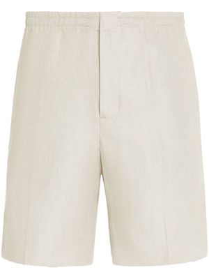 Zegna Oasi Lino linen shorts - White