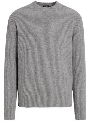 Zegna Oasi mélange-effect cashmere jumper - Grey