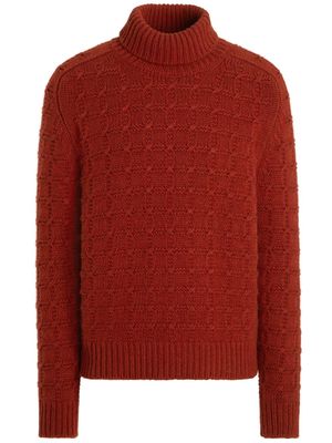 Zegna Oasi roll-neck cashmere jumper - Red