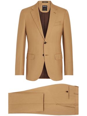 Zegna Oasi single-breasted cashmere suit - Neutrals