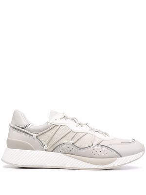 Zegna panelled low-top sneakers - Neutrals