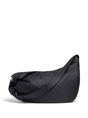 Zegna Panorama leather messenger bag - Black