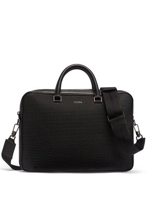Zegna PELLETESSUTA™ edgy business bag - Black