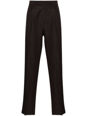 Zegna pleat-detailed tailored trousers - Brown