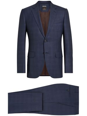 Zegna Prince of Wales check suit - Blue