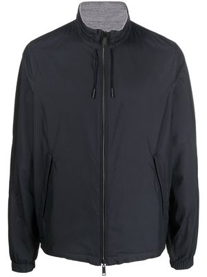 Zegna reversible zip-up sports jacket - Blue