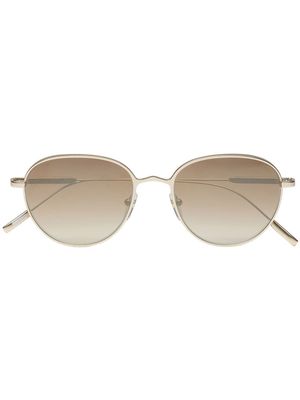 Zegna round-frame tinted sunglasses - Brown