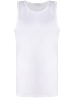 Zegna round neck cotton vest - White