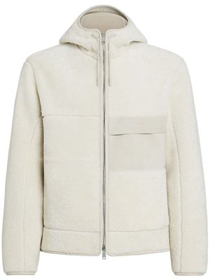 Zegna shearling wool jacket - Neutrals