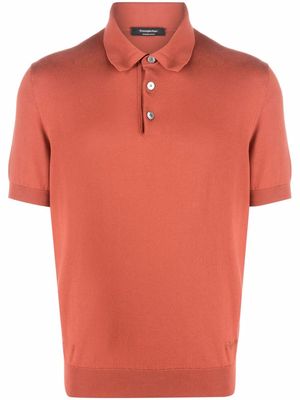 Zegna short-sleeve polo shirt - Orange