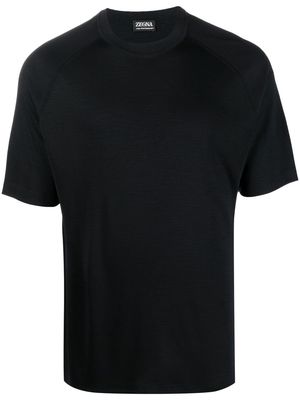Zegna short-sleeve wool T-shirt - Black