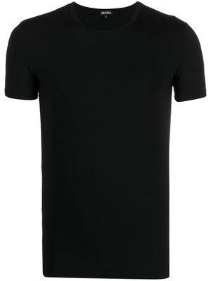 Zegna short-sleeved stretch-modal T-shirt - Black