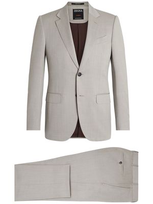 Zegna single-breasted button two-piece suit - Grey