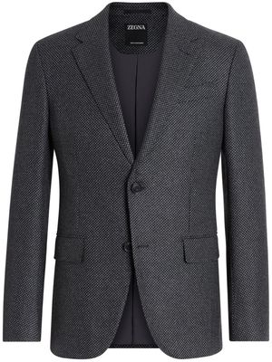 Zegna single-breasted cashmere blazer - Black
