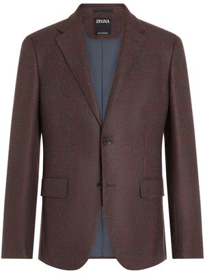 Zegna single-breasted cashmere blazer - Red
