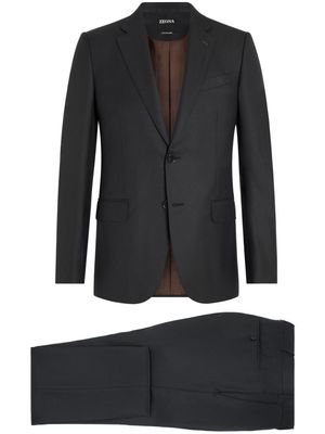 Zegna single-breasted cashmere suit - Grey