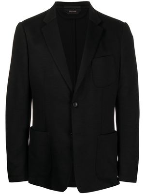 Zegna single-breasted jacket - Black