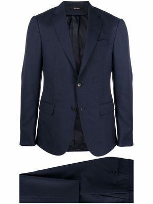 Zegna single-breasted tailored suit - Blue