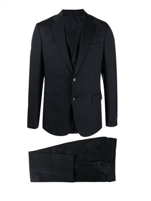 Zegna single-breasted three-piece suit - Blue