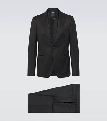 Zegna Single-breasted wool and mohair tuxedo