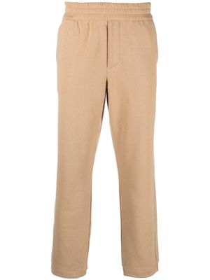 Zegna slim-cut cotton track pants - Brown