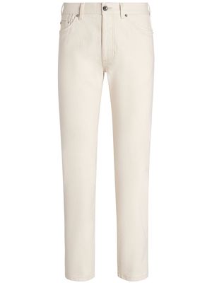 Zegna slim-cut denim jeans - White