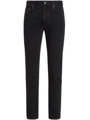 Zegna slim-cut five-pocket jeans - Black