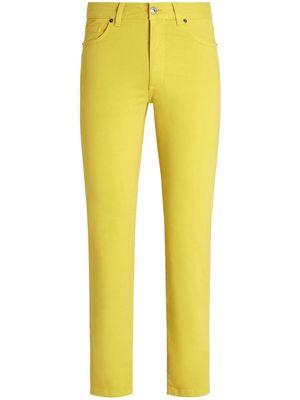 Zegna slim-cut leg jeans - Yellow