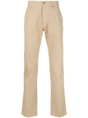 Zegna slim-fit chino trousers - Neutrals