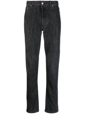 Zegna slim-fit cotton-blend jeans - Grey