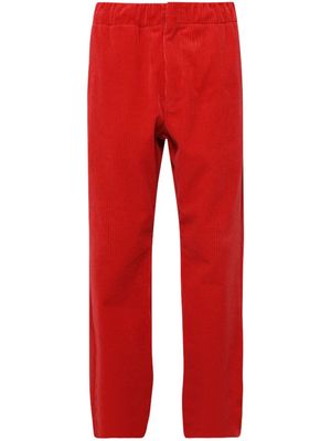 Zegna straight-leg corduroy track pants - Red