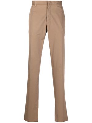 Zegna straight-leg cut trousers - Brown