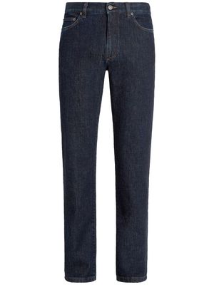 Zegna straight-leg five-pocket jeans - 002 NAVY BLUE