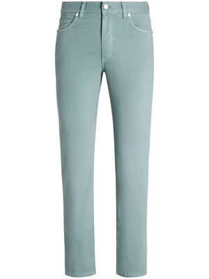 Zegna stretch-cotton straight-leg jeans - Green