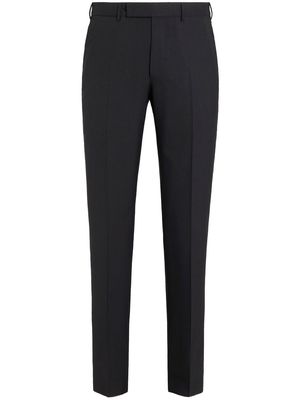 Zegna tailored-cutwool trousers - Black