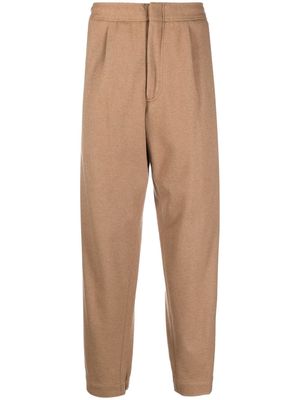 Zegna tapered-leg trousers - Brown