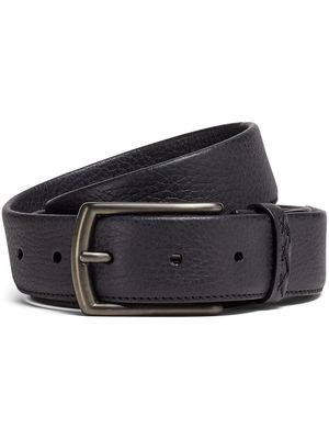 Zegna textured buckle belt - Black