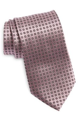 ZEGNA TIES Cento Fili Silk Jacquard Tie in Pink