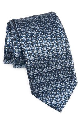 ZEGNA TIES Doppia Trama Light Blue Silk Jacquard Tie