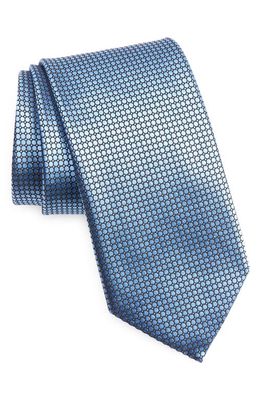 ZEGNA TIES Quadri Colorati Silk Tie in Blue
